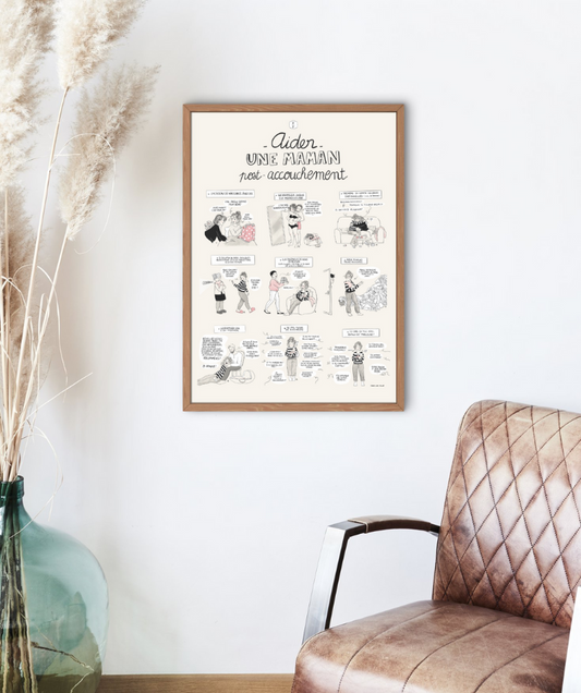 Affiche - Aider une maman post-accouchement