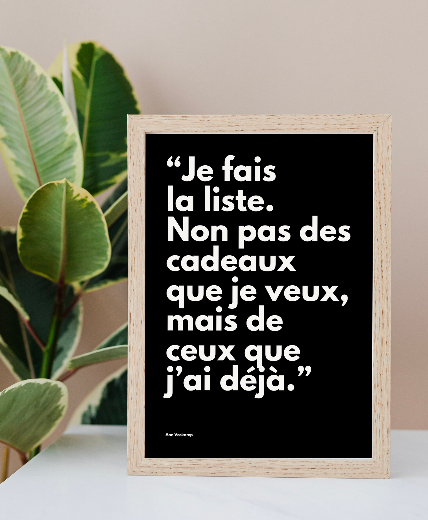 Affiche - Je fais la liste (noir)