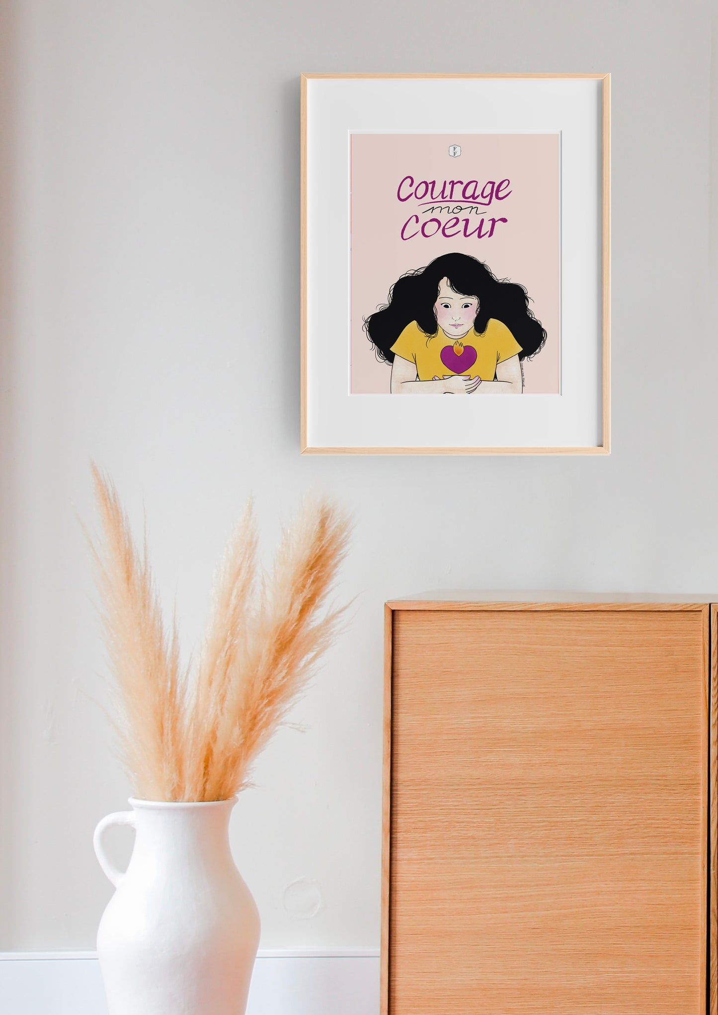 Affiche - Courage mon coeur
