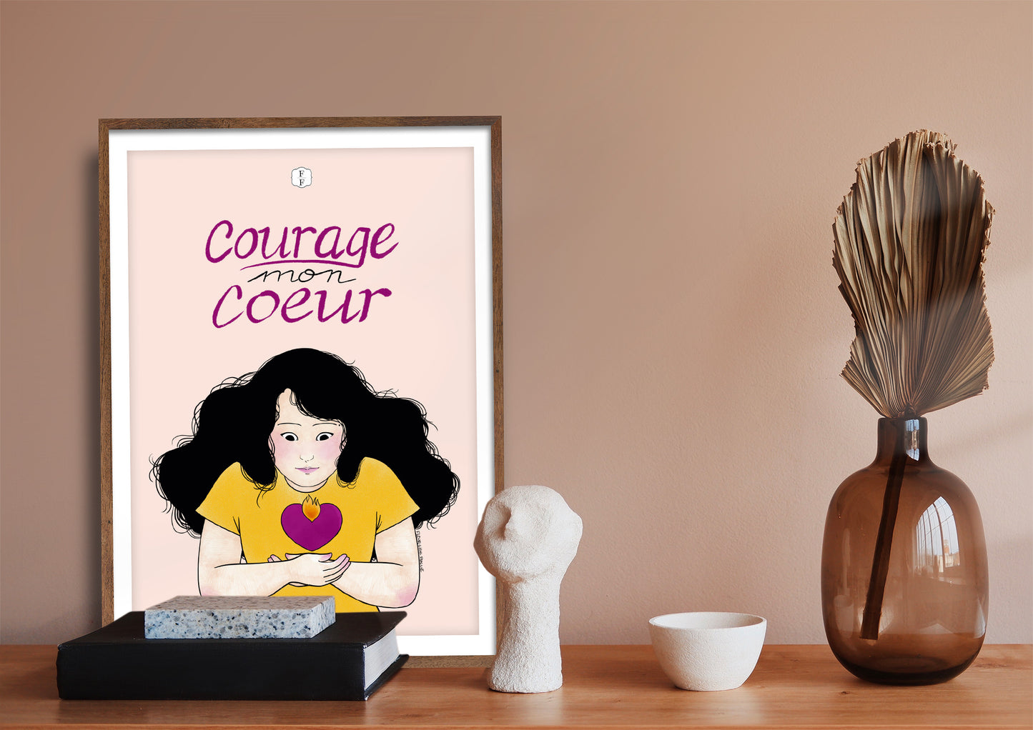Affiche - Courage mon coeur