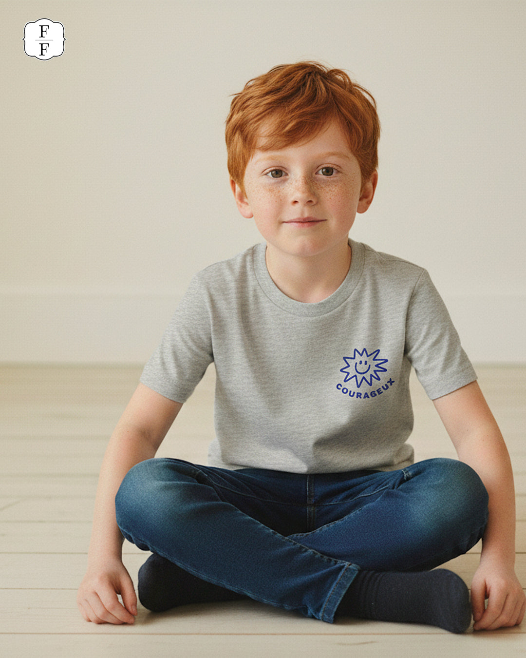 T-shirt garçon - Courageux