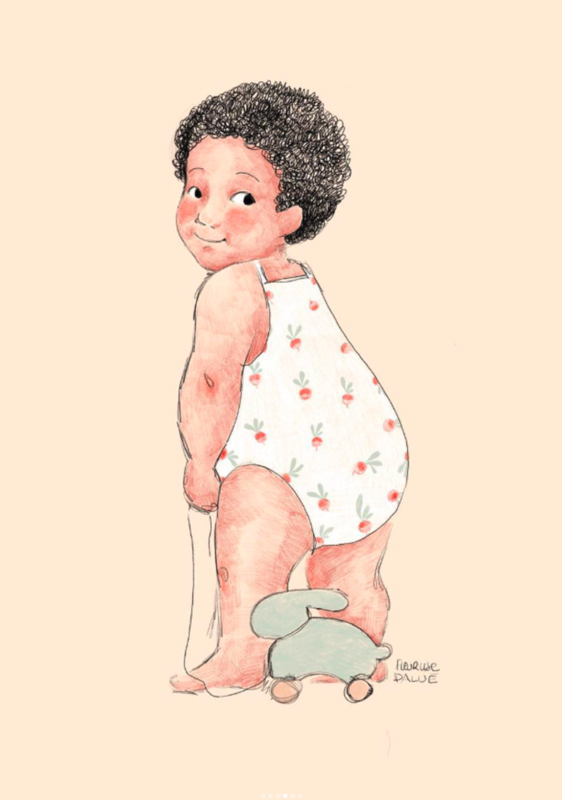 Affiche - Bébé en body 1