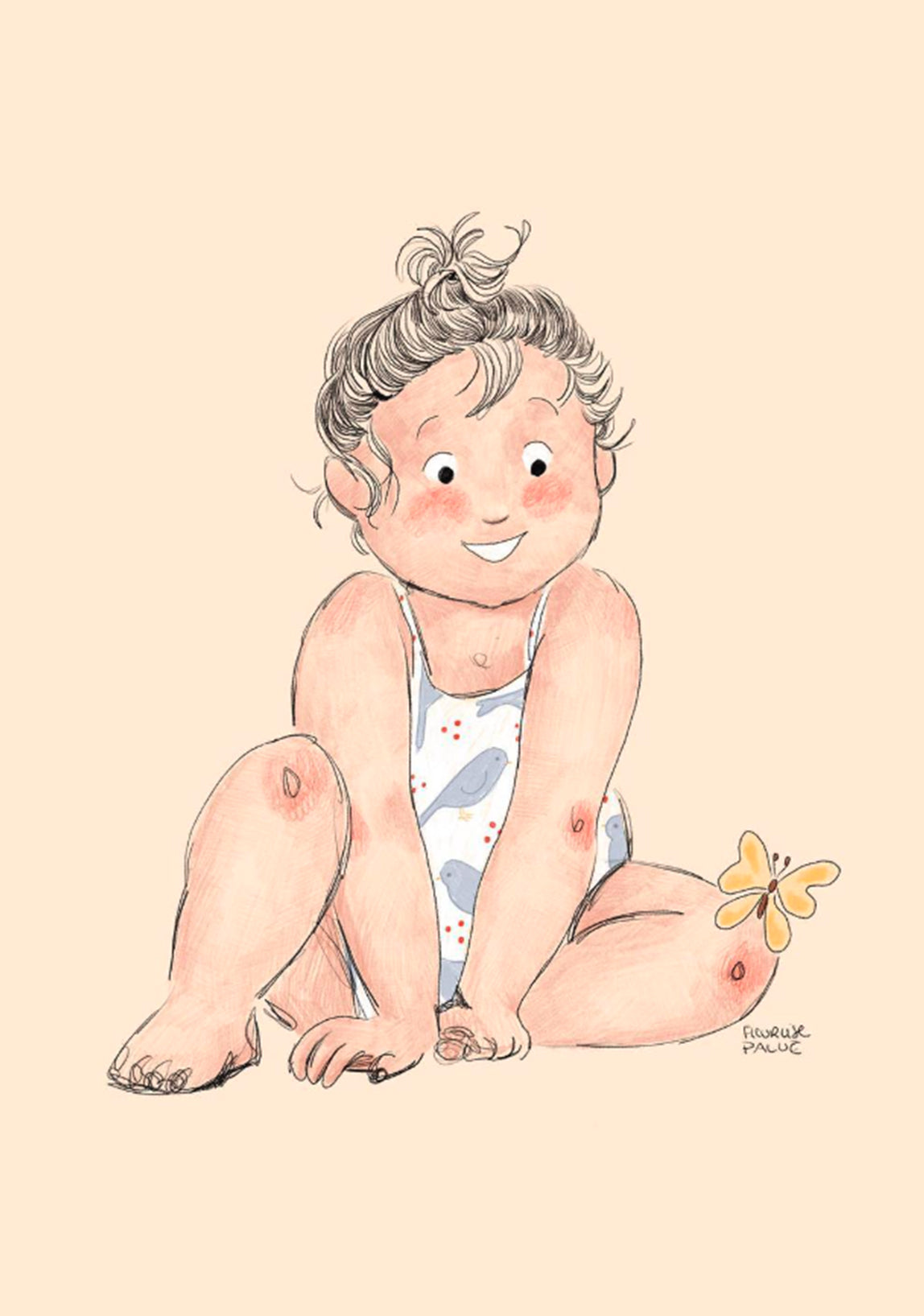 Affiche - Bébé en body 2
