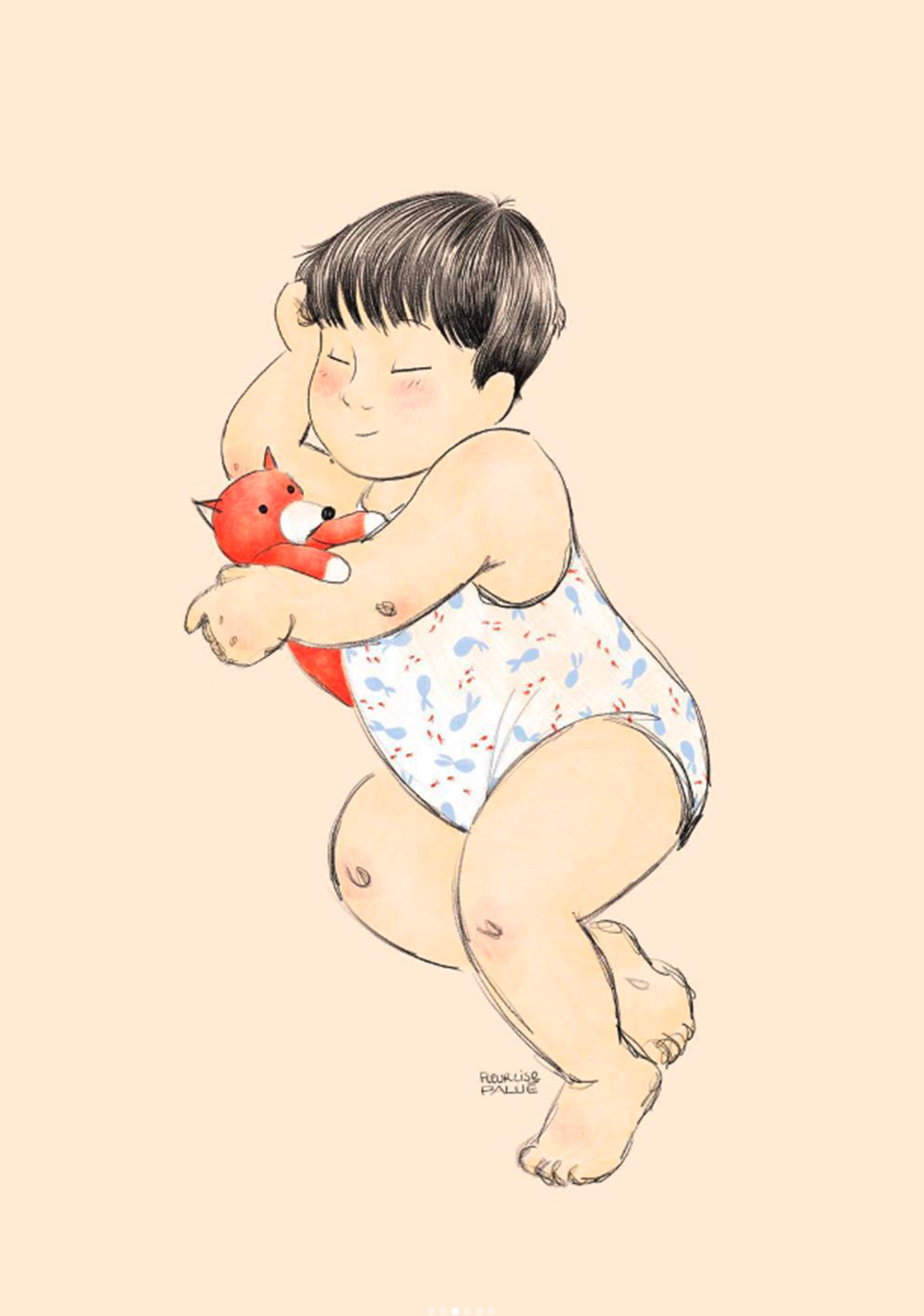 Affiche - Bébé en body 3