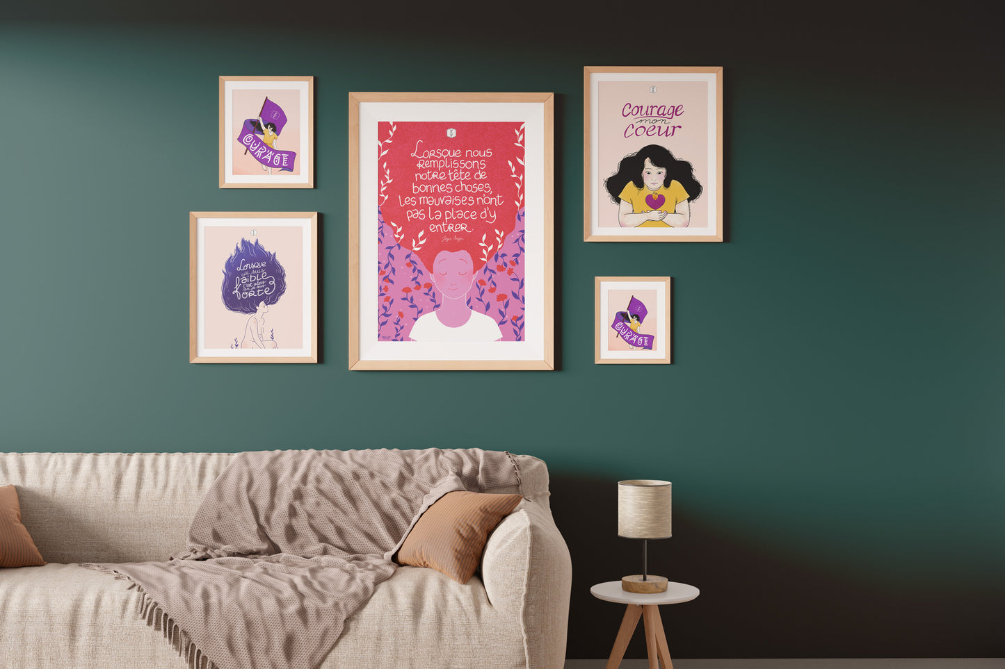 Affiche - Courage mon coeur