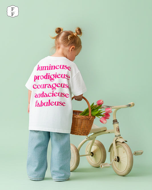 T-shirt fille - Courageuse