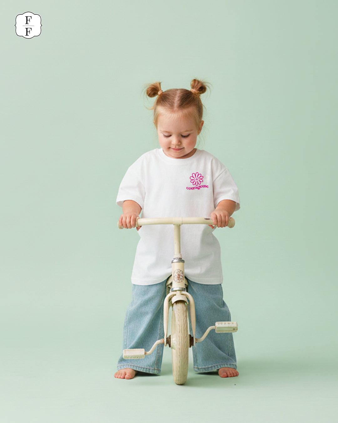 T-shirt fille - Courageuse