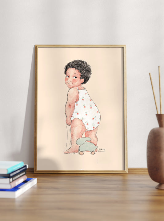 Affiche - Bébé en body 1